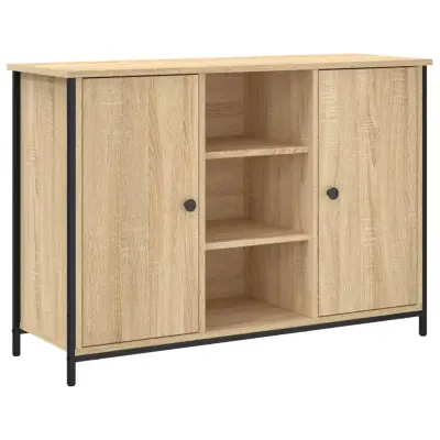 vidaXL Komoda sonoma hrast 100x35x70 cm inženirski les