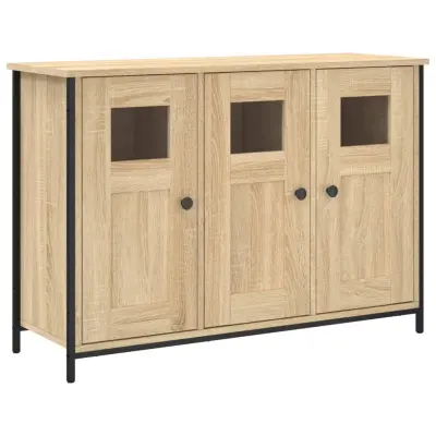vidaXL Komoda sonoma hrast 100x35x70 cm inženirski les