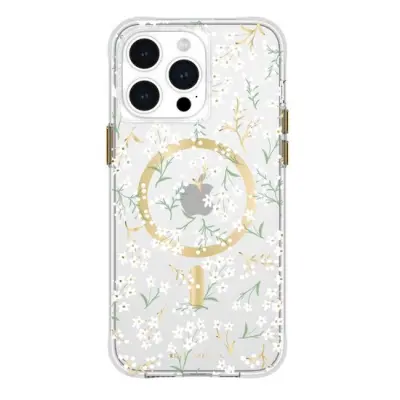 CASE MATE, Ohišje za Apple iPhone 15 Pro Max MagSafe Little Flowers Printed, Zlata