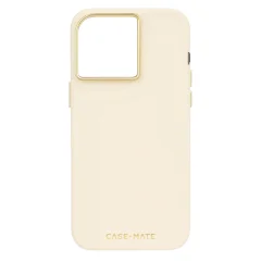 Ovitek MagSafe Case Mate za iPhone 15 Pro, silikonski odporen proti udarcem - bež