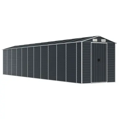 vidaXL Vrtna lopa antracit 191x980x198 cm pocinkano jeklo