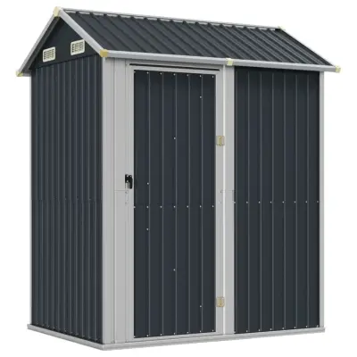 vidaXL Vrtna lopa antracitna 192x152,5x237 cm pocinkano jeklo