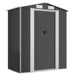 vidaXL Vrtna lopa antracit 192x108x223 cm pocinkano jeklo