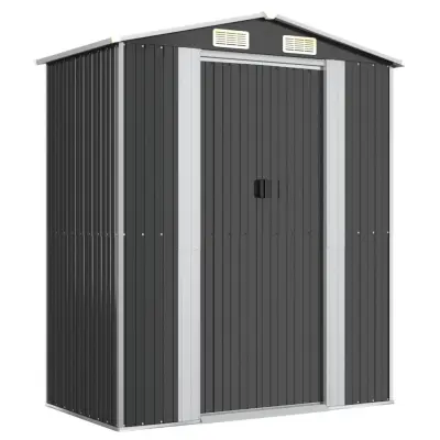 vidaXL Vrtna lopa antracit 192x108x223 cm pocinkano jeklo