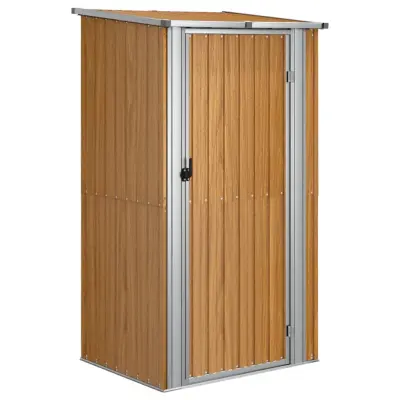 vidaXL Vrtna lopa rjava 118,5x97x209,5 cm pocinkano jeklo