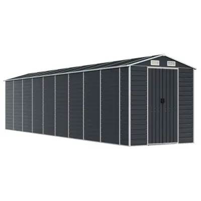 vidaXL Vrtna lopa antracit 191x810x198 cm pocinkano jeklo