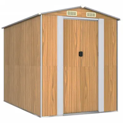 vidaXL Vrtna lopa svetlo rjava 192x274x223 cm pocinkano jeklo