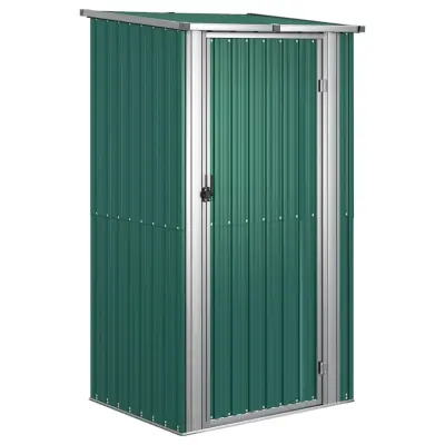 vidaXL Vrtna lopa zelena 118,5x97x209,5 cm pocinkano jeklo