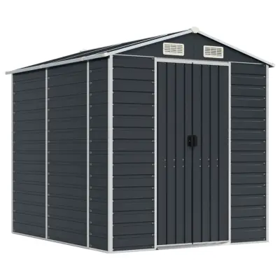 vidaXL Vrtna lopa antracit 191x215x198 cm pocinkano jeklo