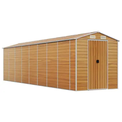 vidaXL Vrtna lopa svetlo rjava 191x725x198 cm pocinkano jeklo
