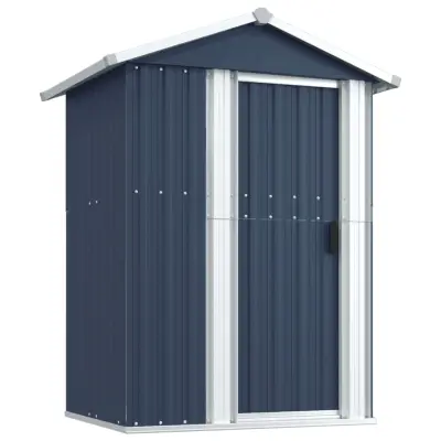 vidaXL Vrtna lopa antracitna 126x97,5x177 cm pocinkano jeklo