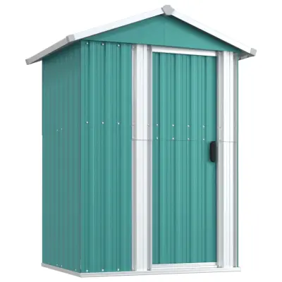 vidaXL Vrtna lopa zelena 126x97,5x177 cm pocinkano jeklo