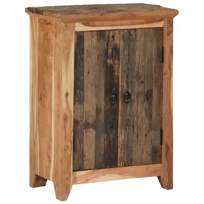 vidaXL Komoda 55x33x75 cm trden akacijev les in predelan les