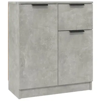 vidaXL Komoda 2 kosa betonsko siva 60x30x70 cm inženirski les