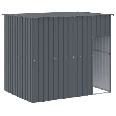 vidaXL Pasja uta s streho antracitna 214x153x181 cm pocinkano jeklo