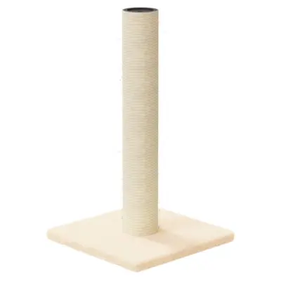 vidaXL Mačji praskalnik krem 22x22x45 cm