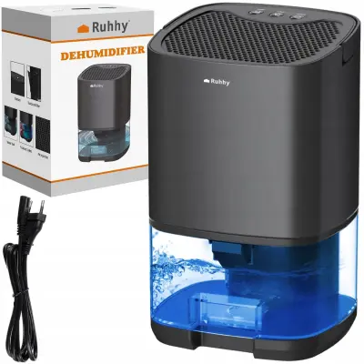 RGB LED 36W razvlaževalec in absorber vlage 1L črn