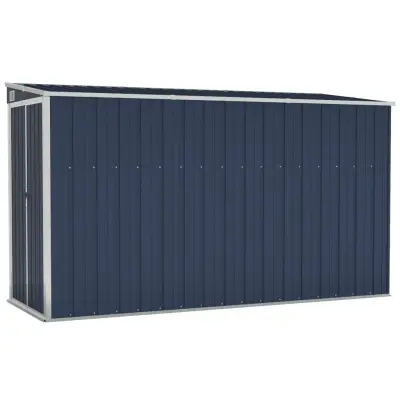 vidaXL Vrtna lopa antracitna 118x288x178 cm jeklo