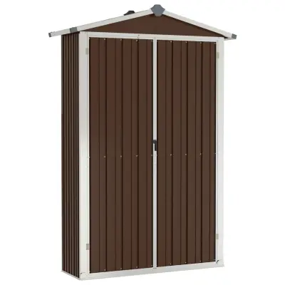 vidaXL Vrtna lopa rjava 116x45x175 cm pocinkano jeklo