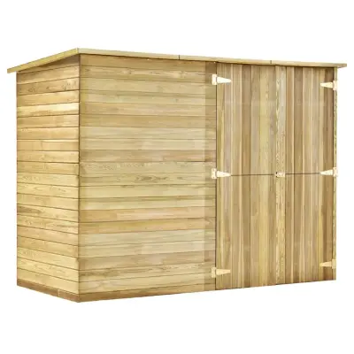 vidaXL Vrtna lopa 232x110x170 cm impregnirana borovina