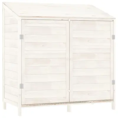 vidaXL Vrtna lopa bela 102x52x112 cm trden les jelke