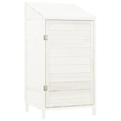vidaXL Vrtna lopa bela 55x52x112 cm trden les jelke