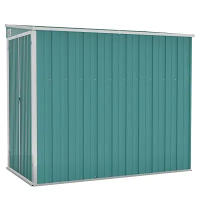 vidaXL Vrtna lopa zelena 118x194x178 cm pocinkano jeklo