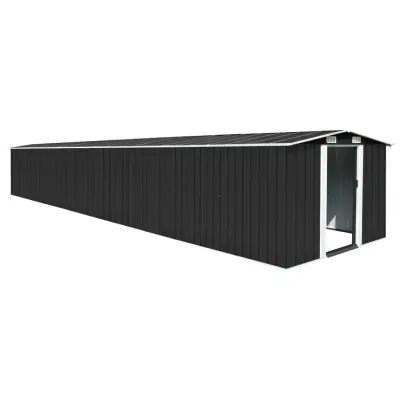 vidaXL Vrtna lopa antracitna 257x779x181 cm pocinkano jeklo