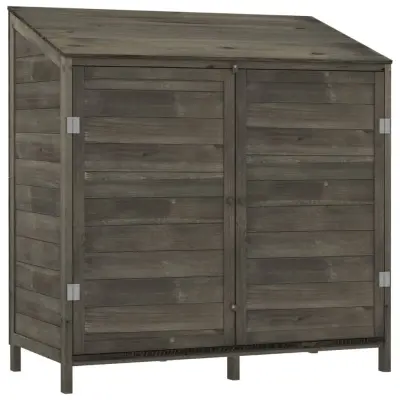 vidaXL Vrtna lopa antracit 102x52x112 cm trden les jelke