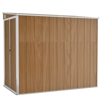 vidaXL Vrtna lopa rjava 118x194x178 cm pocinkano jeklo