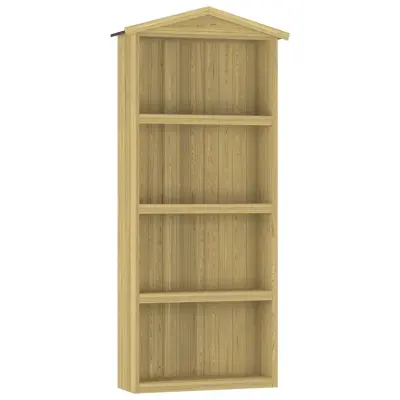vidaXL Vrtna lopa za orodje 87x33x222 cm impregnirana borovina