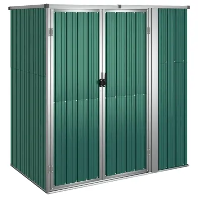 vidaXL Vrtna lopa za orodje zelena 161x89x161 cm pocinkano jeklo