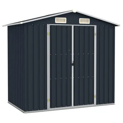 vidaXL Vrtna lopa antracitna 205x129x183 cm pocinkano jeklo