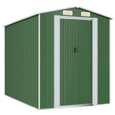 vidaXL Vrtna lopa zelena 192x274x223 cm pocinkano jeklo
