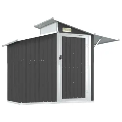 vidaXL Vrtna lopa antracitna 270x130x208,5 cm pocinkano jeklo