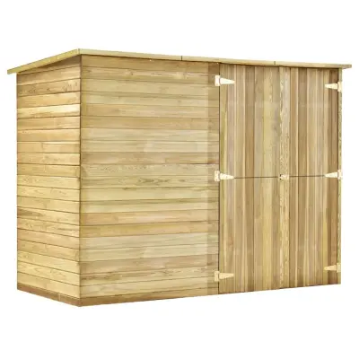 vidaXL Vrtna kolesarska lopa 232x110x170 cm impregnirana borovina