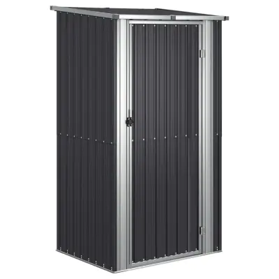 vidaXL Vrtna lopa antracitna 118,5x97x209,5 cm pocinkano jeklo