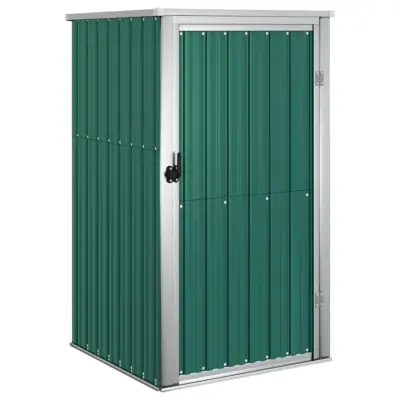 vidaXL Vrtna lopa za orodje zelena 88x89x161 cm pocinkano jeklo