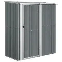 vidaXL Vrtna lopa siva 180,5x97x209,5 cm pocinkano jeklo