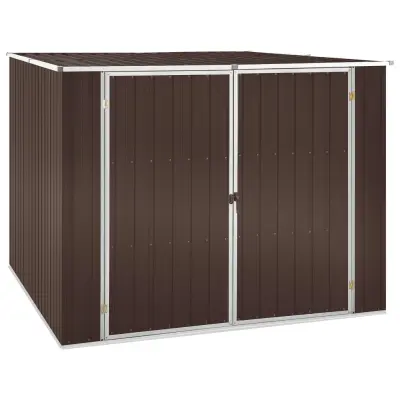 vidaXL Vrtna lopa rjava 195x198x159 cm pocinkano jeklo