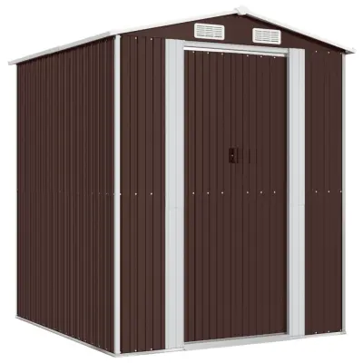vidaXL Vrtna lopa temno rjava 192x191x223 cm pocinkano jeklo