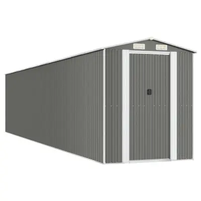 vidaXL Vrtna lopa svetlo siva 192x938x223 cm pocinkano jeklo