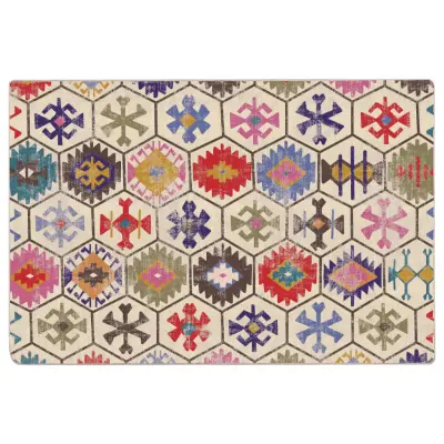 vidaXL Preproga pralna večbarvna 120x180 cm protizdrsna