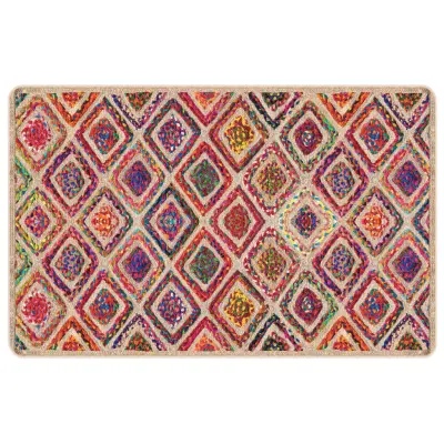 vidaXL Pralna preproga 190x300 cm večbarvna protizdrsna