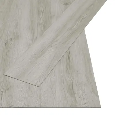 vidaXL Samolepilne talne deske 4,46 m² 3 mm PVC svetlo sive