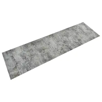 vidaXL Kuhinjska preproga pralna beton 45x150 cm žamet