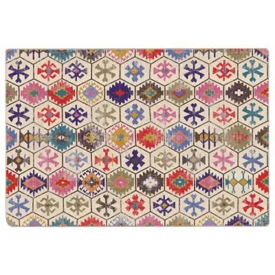 vidaXL Pralna preproga 190x300 cm večbarvna protizdrsna