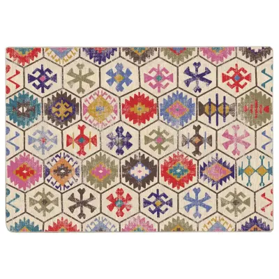 vidaXL Preproga pralna večbarvna 160x230 cm protizdrsna