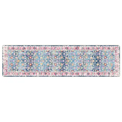 vidaXL Pralna preproga 80x300 cm večbarvna protizdrsna