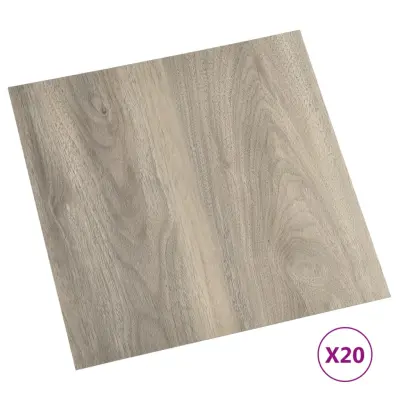 vidaXL Samolepilne talne plošče 20 kosov PVC 1,86 m² taupe